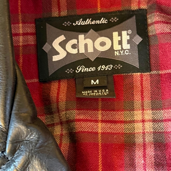 Schott Motorcycle Jacket Style: 626 Medium - Picture 9 of 10